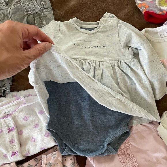 Lot of 13 Items Baby Girls Fall/ Winter Clothing Size 0-3 Months - Picture 11 of 11